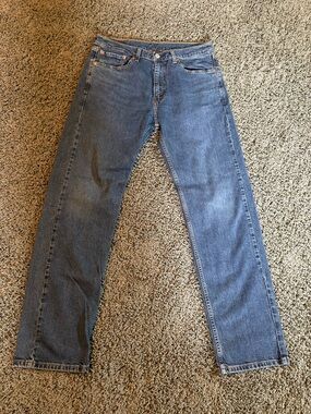 Levi’s 505 Jeans Mens Size 33 Regular Fit Straight Leg Denim Mid Rise